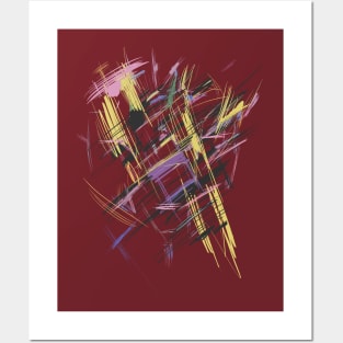 abstract art structure Posters and Art